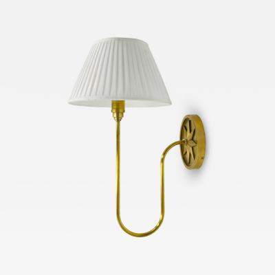  Visual Comfort Company McGee Co Polaris Brass Wall Sconce with Linen Shade Modern Lighting