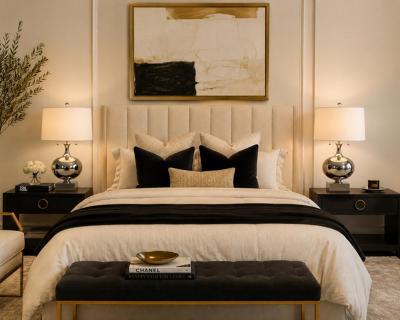  Visual Comfort Company Pair of Marian Jamieson Paris Polished Nickel Table Lamps American Lighting