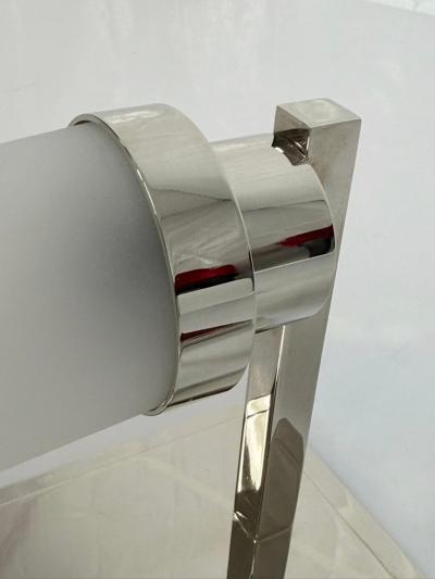  Visual Comfort Company Pair of Marian Jamieson Six of One Nickel Wall Sconces with Frosted Glass