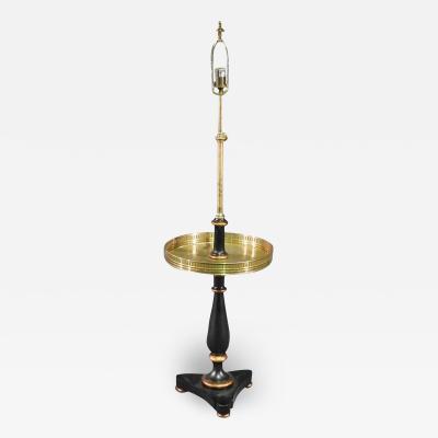  Visual Comfort Company Ralph Lauren Visual Comfort Black Gold Regency Combination Table Floor Lamp