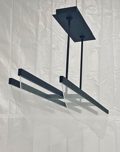  Visual Comfort Company Sean Lavin Nyra Chandelier for Visual Comfort Lucite Powder Coated Steel