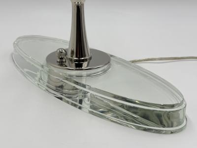  Visual Comfort Company Thomas O Brien Casper Crystal Glass Nickel Desk Lamp for Visual Comfort