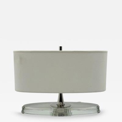  Visual Comfort Company Thomas O Brien Casper Crystal Glass Nickel Desk Lamp for Visual Comfort