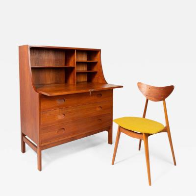  Vitr Rare Danish Modern Secretary Desk by Vitr in Teak c 1970s