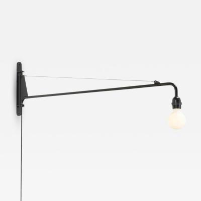  Vitra Jean Prouv Petite Potence Pivoting Wall Light in Black for Vitra