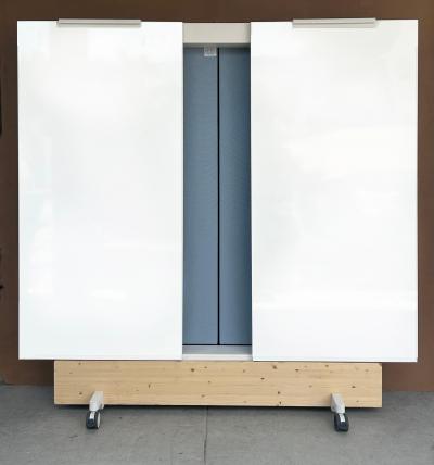  Vitra Vitra Dancing Wall Movable Office Room Dividers Fabric and White Board Sides