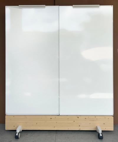  Vitra Vitra Dancing Wall Movable Office Room Dividers Fabric and White Board Sides