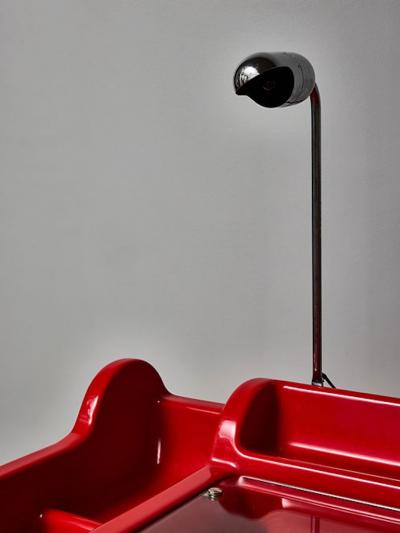  Vittorio Parigi Nani Prina Red Orix Desk by Vittorio Parigi and Nani Prina for Molteni