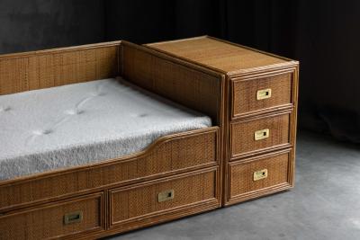  Vivai del Sud Bamboo Chest of Drawers by Vivai del Sud Italy 1970s