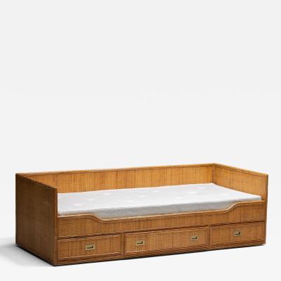  Vivai del Sud Bamboo Daybed by Vivai Del Sud Italy 1970s