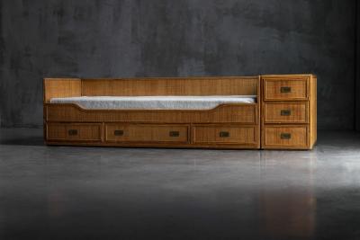  Vivai del Sud Bamboo Daybed by Vivai Del Sud Italy 1970s