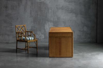  Vivai del Sud Bamboo Desk by Vivai Del Sud Italy 1970s