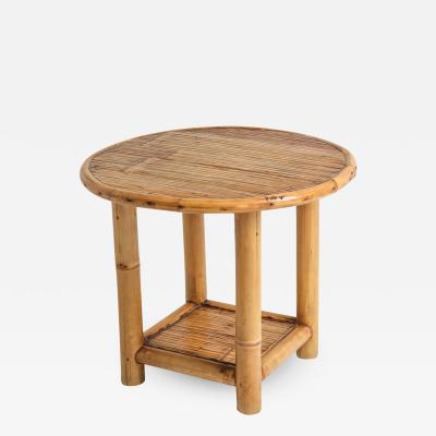  Vivai del Sud Bamboo Side Table 1970s
