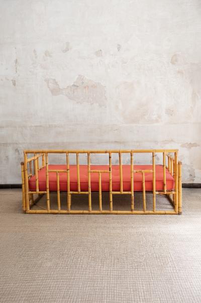  Vivai del Sud Bamboo Sofa Vivai Del Sud Ming Series Colin Morrow 1970s