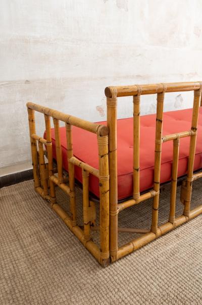  Vivai del Sud Bamboo Sofa Vivai Del Sud Ming Series Colin Morrow 1970s