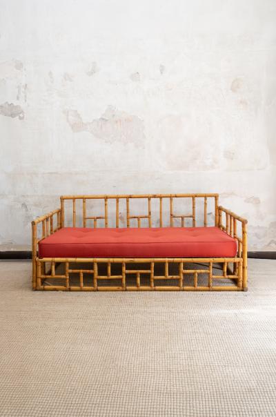  Vivai del Sud Bamboo Sofa Vivai Del Sud Ming Series Colin Morrow 1970s