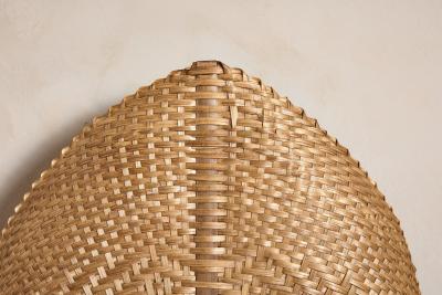  Vivai del Sud Italian Rattan Fan Sconces by Vivai del Sud