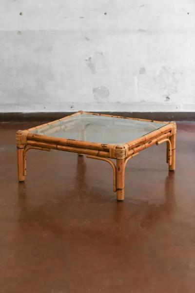  Vivai del Sud Low coffee table in wicker branded Vivai del Sud
