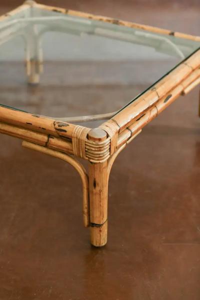  Vivai del Sud Low coffee table in wicker branded Vivai del Sud
