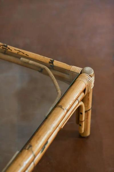  Vivai del Sud Low coffee table in wicker branded Vivai del Sud