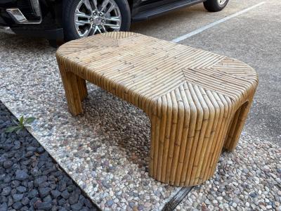  Vivai del Sud Mid Century Bamboo Cocktail Table