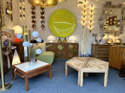  Vivai del Sud Modular Rattan Tables by Vivai Del Sud Italy 1970s