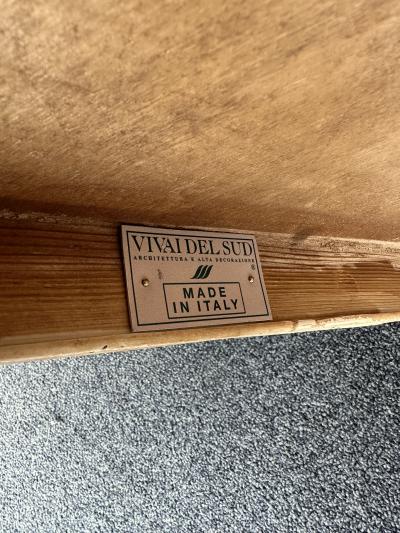  Vivai del Sud Modular Rattan Tables by Vivai Del Sud Italy 1970s