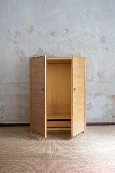  Vivai del Sud Pair of Bamboo Cabinets by Vivai del Sud 1970s