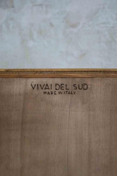  Vivai del Sud Pair of Bamboo Cabinets by Vivai del Sud 1970s