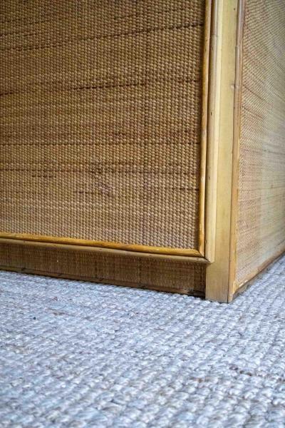  Vivai del Sud Pair of Bamboo Cabinets by Vivai del Sud 1970s