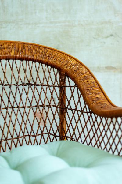  Vivai del Sud Set of Four Bamboo Armchairs 1970s