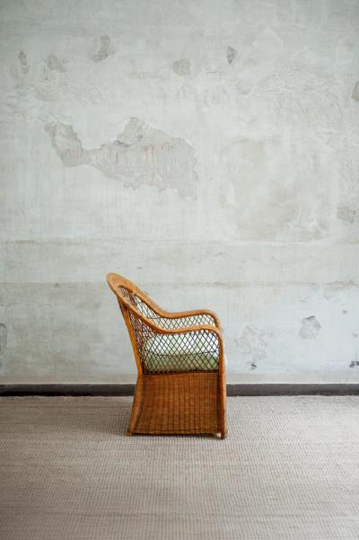  Vivai del Sud Set of Four Bamboo Armchairs 1970s