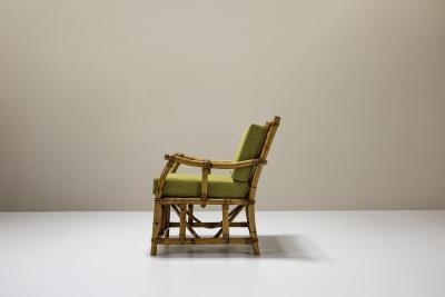  Vivai del Sud Set of Two Bamboo Armchairs in the Style of Vivai del Sud Italy 1970s