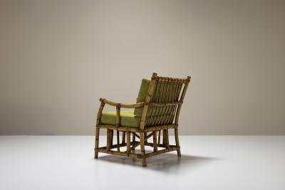  Vivai del Sud Set of Two Bamboo Armchairs in the Style of Vivai del Sud Italy 1970s