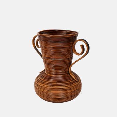  Vivai del Sud Tw0 Handled Bamboo Vase by Vivai del Sud