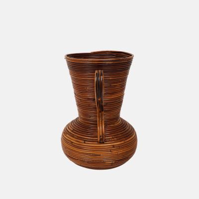  Vivai del Sud Tw0 Handled Bamboo Vase by Vivai del Sud