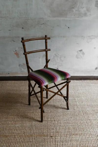  Vivai del Sud Vivai Del Sud 1970 Bamboo Living Room Set With Cushions