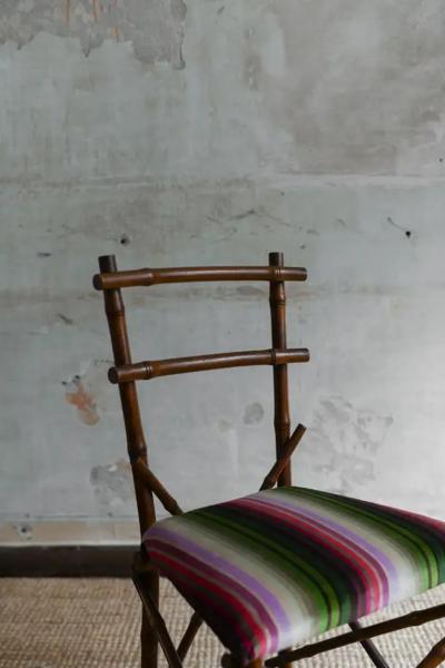  Vivai del Sud Vivai Del Sud 1970 Bamboo Living Room Set With Cushions