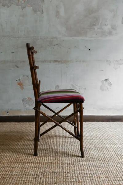  Vivai del Sud Vivai Del Sud 1970 Bamboo Living Room Set With Cushions