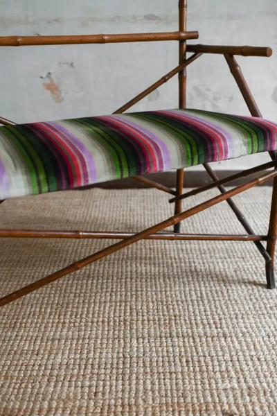  Vivai del Sud Vivai Del Sud 1970 Bamboo Living Room Set With Cushions