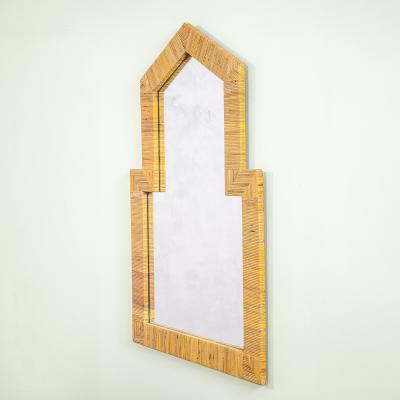  Vivai del Sud Vivai Del Sud Wall Mirror with frame entirely in bamboo