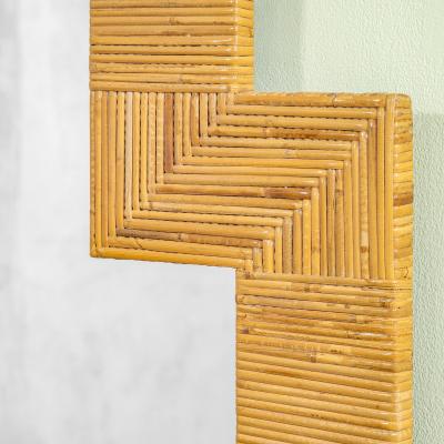  Vivai del Sud Vivai Del Sud Wall Mirror with frame entirely in bamboo