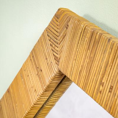  Vivai del Sud Vivai Del Sud Wall Mirror with frame entirely in bamboo
