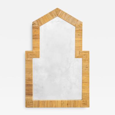  Vivai del Sud Vivai Del Sud Wall Mirror with frame entirely in bamboo