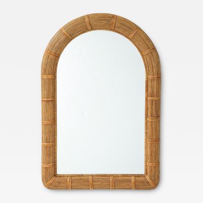  Vivai del Sud Vivai del Sud Rattan Arched Mirror