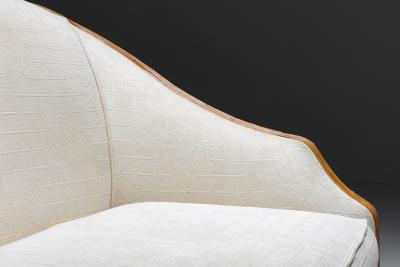  Vivai del Sud Vivai del Sud Sofa in Silk and Rattan 1970s