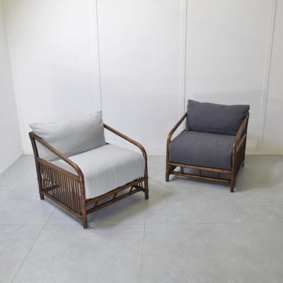  Vivai del Sud Vivai del Sud bamboo rattan armchairs 1960s 