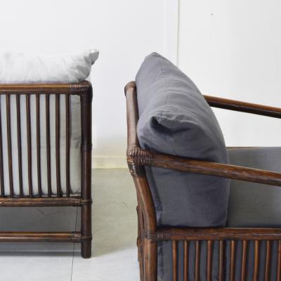  Vivai del Sud Vivai del Sud bamboo rattan armchairs 1960s 
