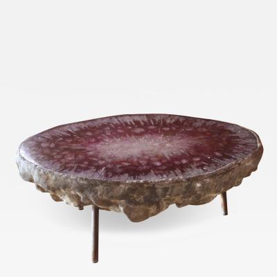  Von Pelt Von Pelt Atelier Contemporary Handmade Rare Geode Shape Meteorite Coffee Table