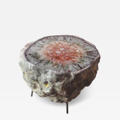  Von Pelt Von Pelt Atelier Contemporary Handmade Rare Geode Shape Meteorite Coffee Table